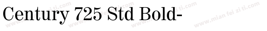 Century 725 Std Bold字体转换